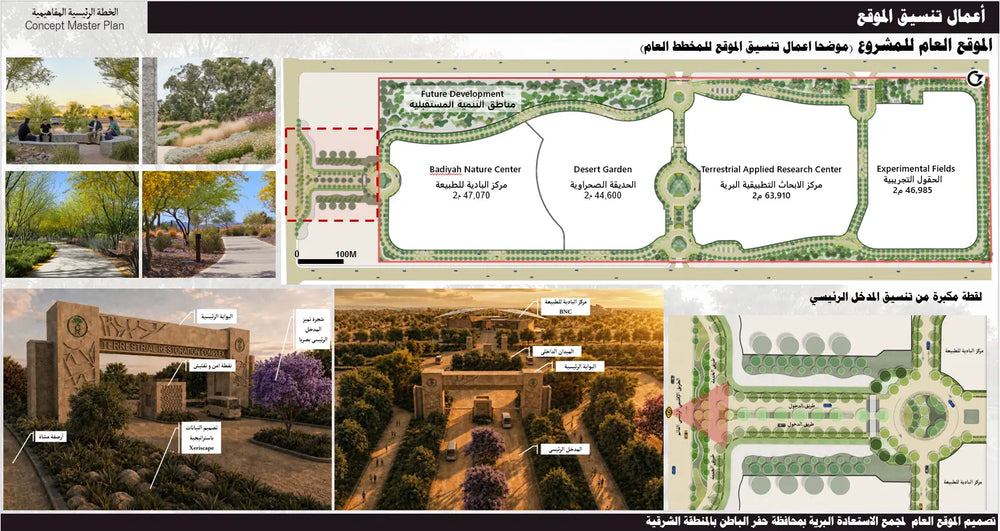 مجمع إعادة تأهيل الحياة الفطرية — المخطط العام التصوري